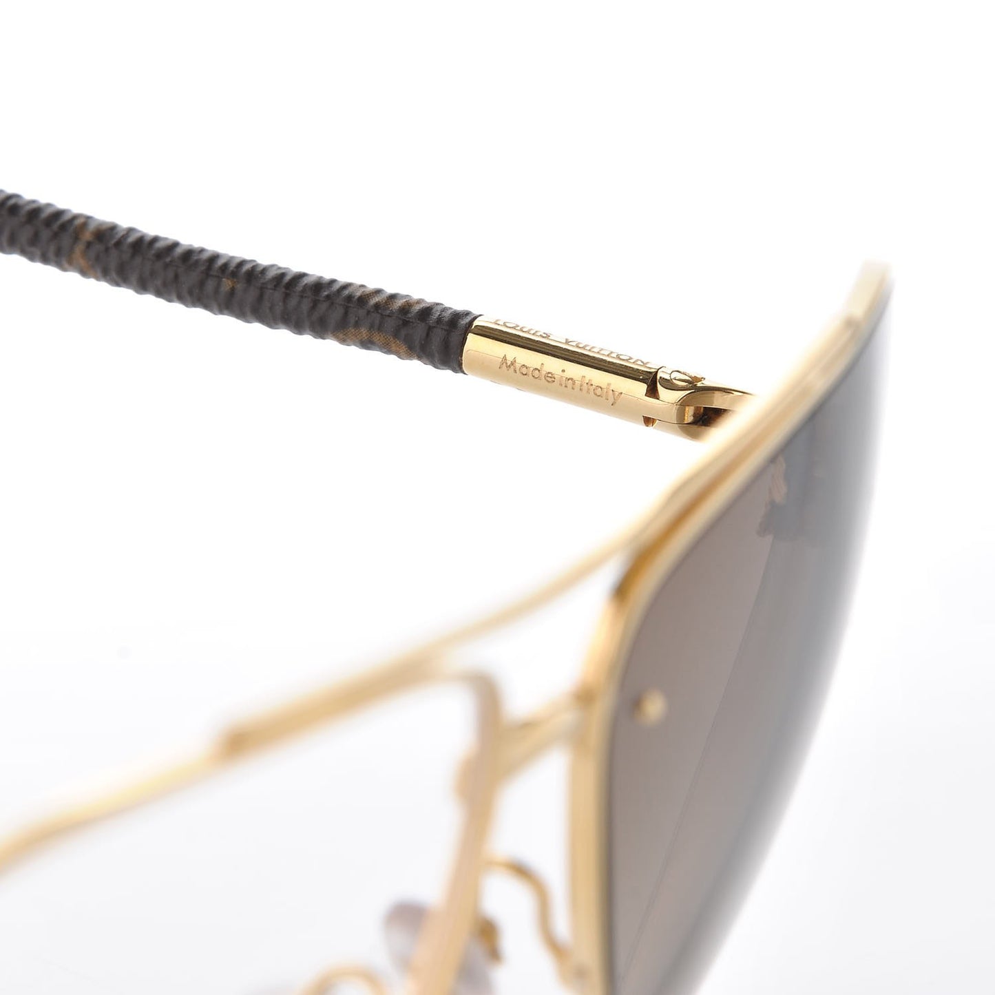 Monogram Petite Viola Pilote Aviator Sunglasses Z0571U Brown