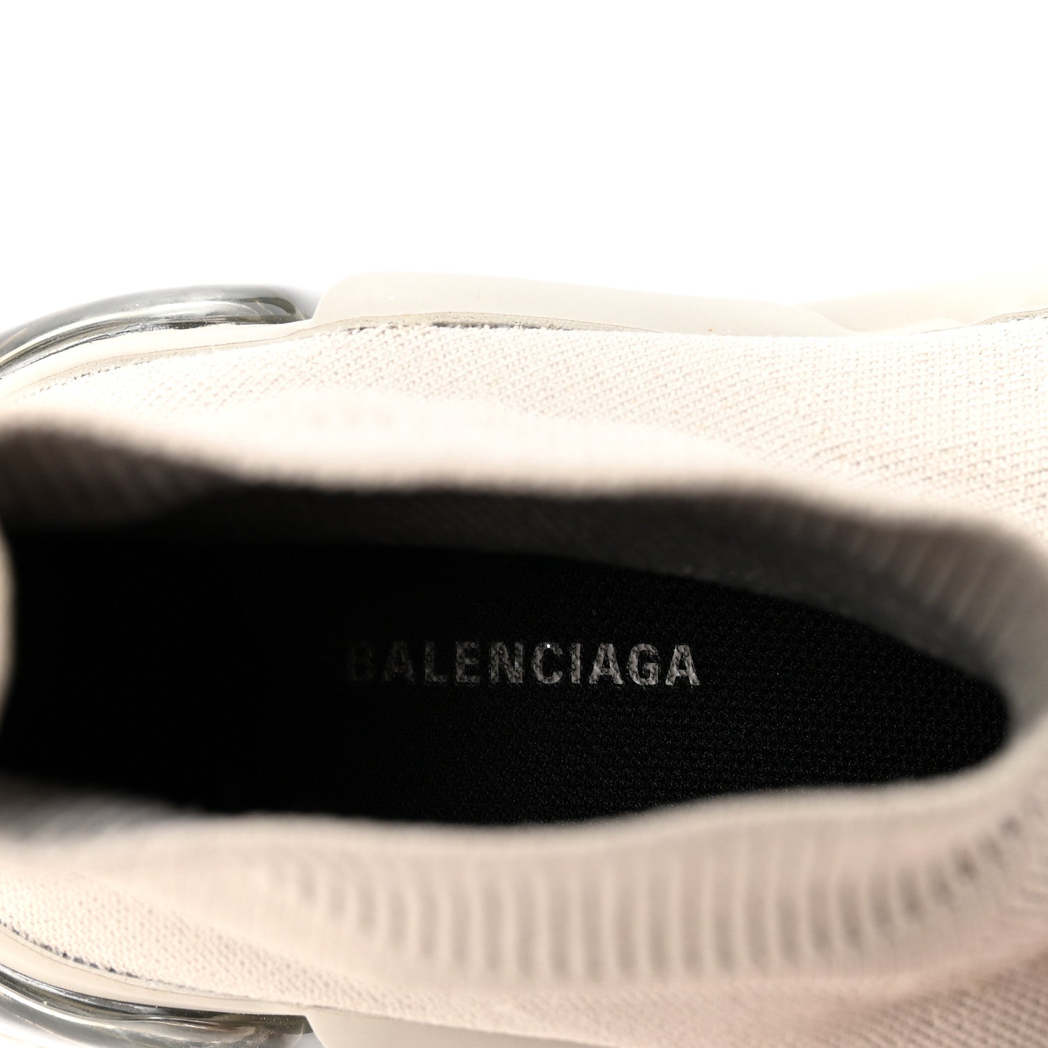 Balenciaga Technical 3D Recycled Knit Clear Sole Womens Speed Sneakers 35 Sand 8 of 10