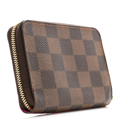 Louis Vuitton Damier Ebene 2020 Christmas Animation Roller Coaster Zippy Coin Purse Pivoine 3 of 9