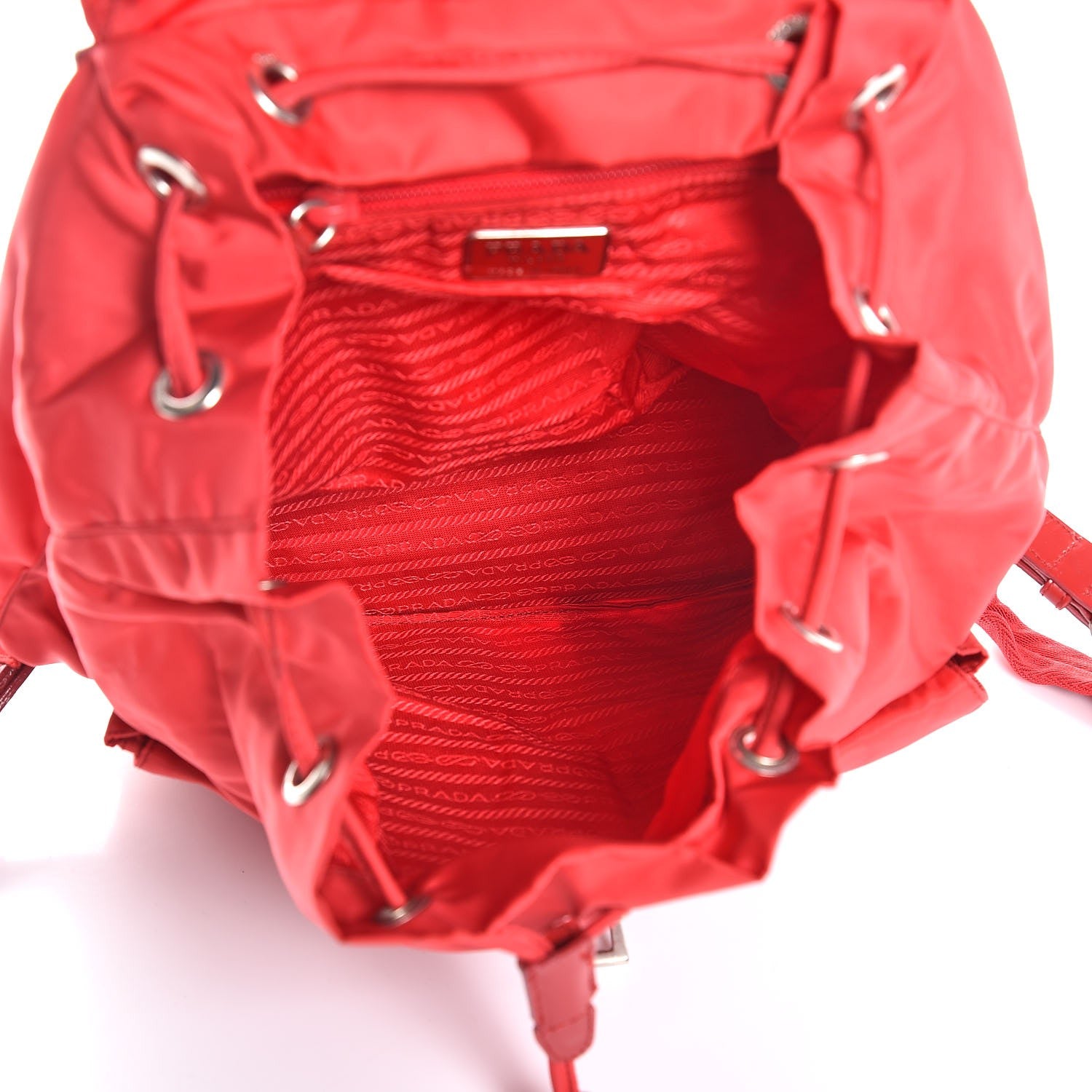 Prada Nylon Vela Medium Backpack Rosso 5 of 13