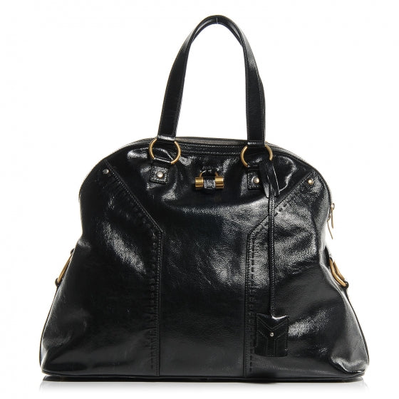 Patent Leather Oversized Muse Black