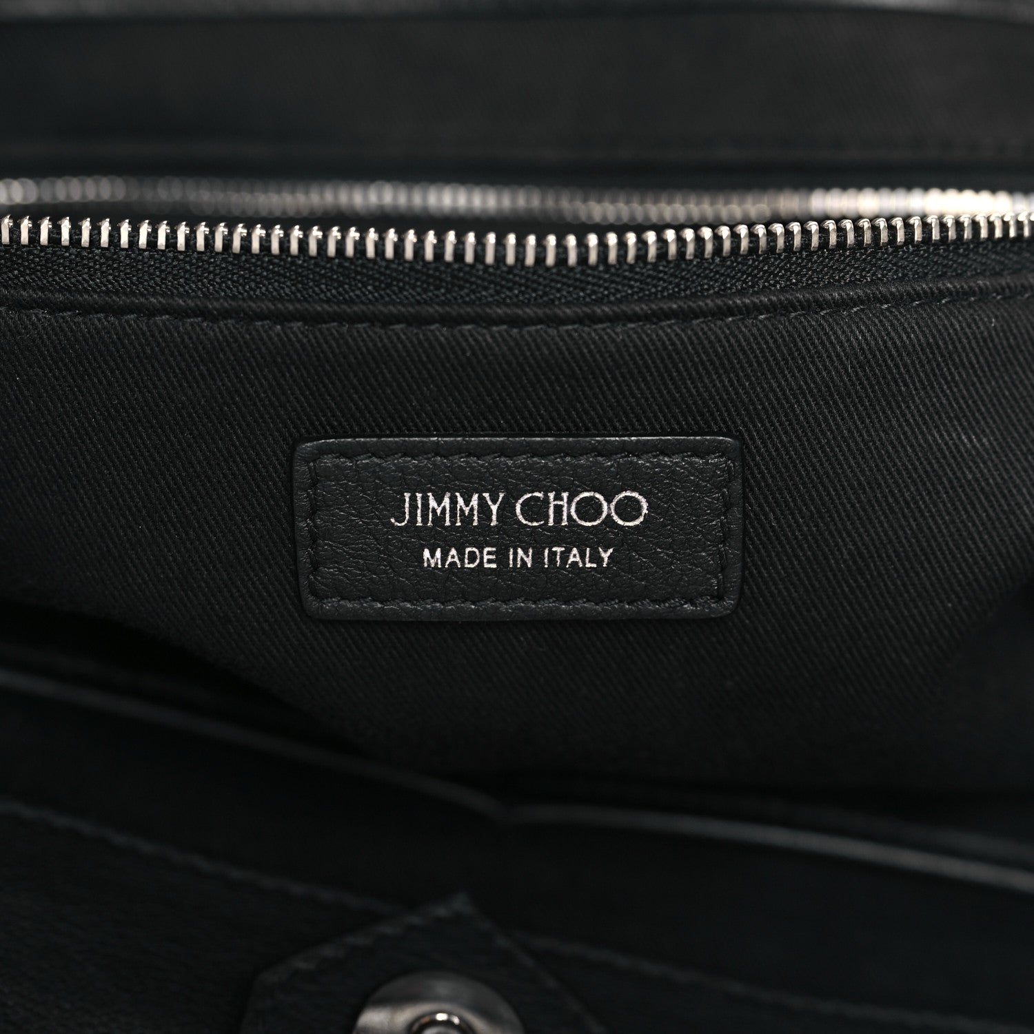 Jimmy Choo Calfskin Crystal Cheri Tote Black 6 of 11