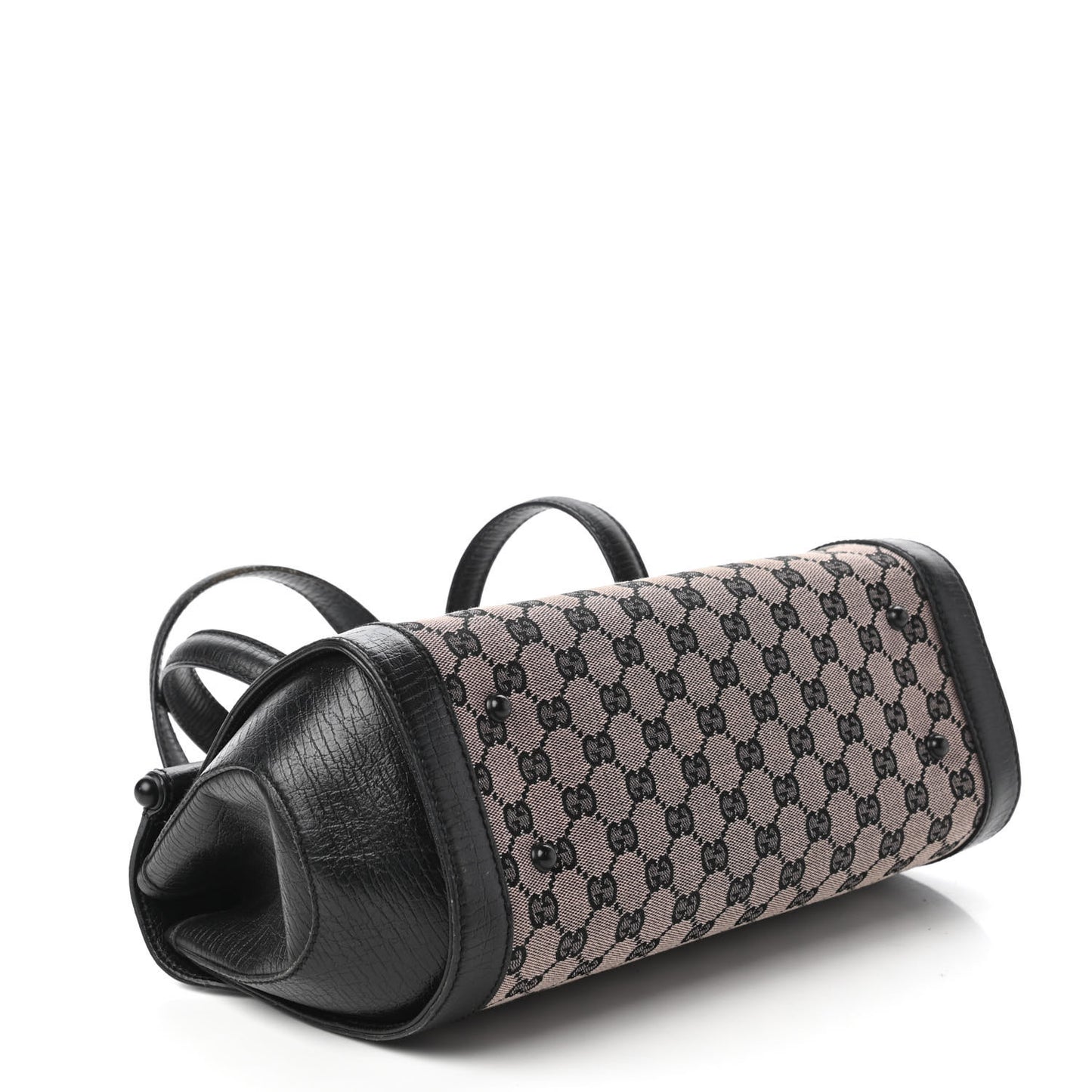 Monogram Bamboo Bullet Handbag Black