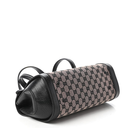Gucci Monogram Bamboo Bullet Handbag Black 4 of 13