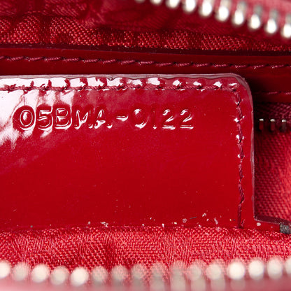 Christian Dior Patent Cannage Medium Lady Dior Red 7 of 10