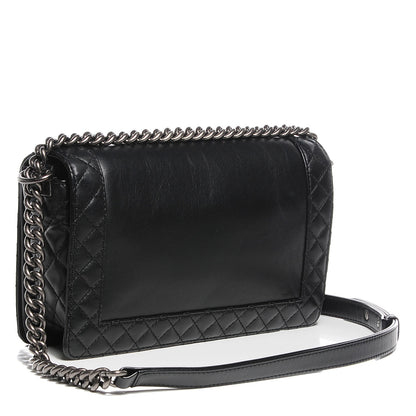 Chanel Calfskin Enchained Medium Boy Flap Black 3 of 8