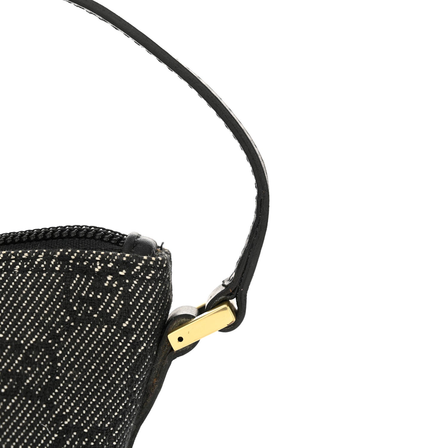 Gucci Denim Monogram Boat Pochette Black 11 of 11