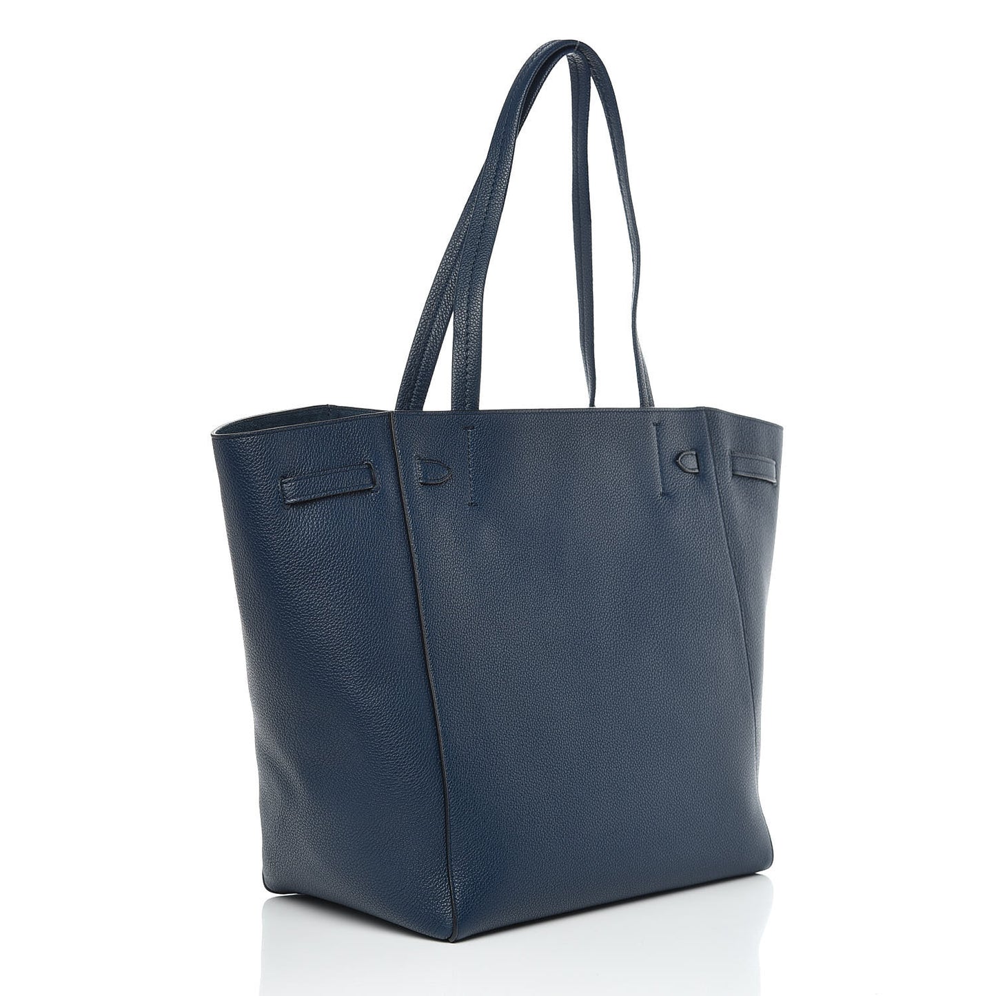 Soft Grained Calfskin Small Belt Cabas Abyss Blue