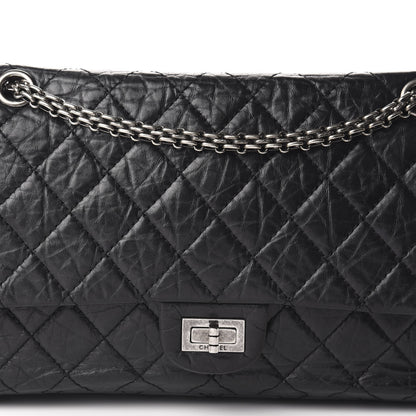 Chanel Aged Calfskin Quilted 2.55 Reissue 226 Flap Black 10 of 11