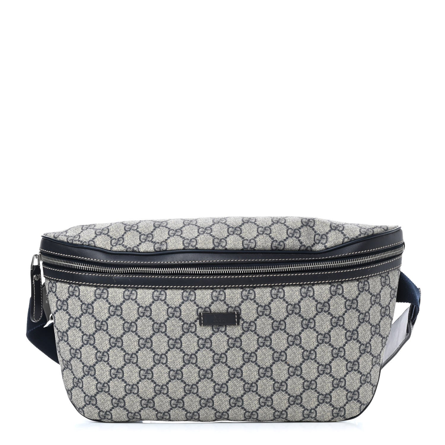Gucci GG Supreme Monogram Belt Bag Navy 2 of 17