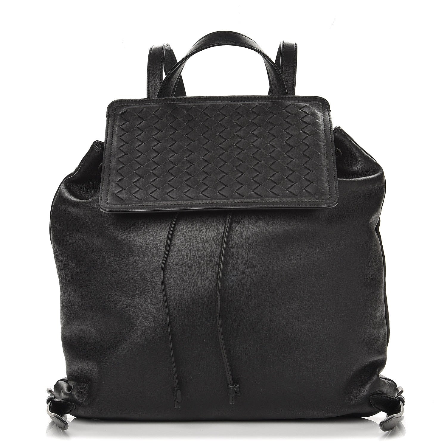 Bottega Veneta Nappa Intrecciato Backpack Nero Black 1 of 8
