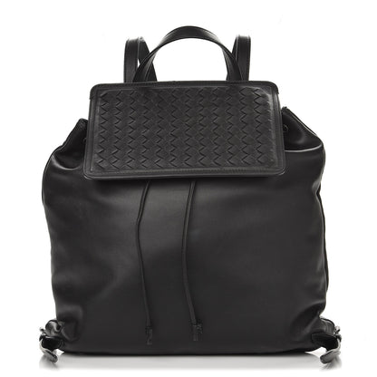Bottega Veneta Nappa Intrecciato Backpack Nero Black 1 of 8