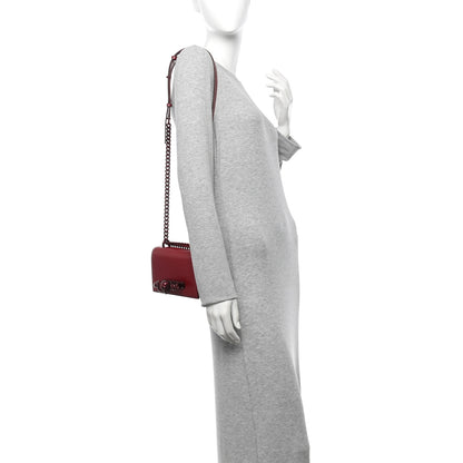 Alexander McQueen Calfskin Mini Jeweled Knuckle Satchel Red 2 of 10