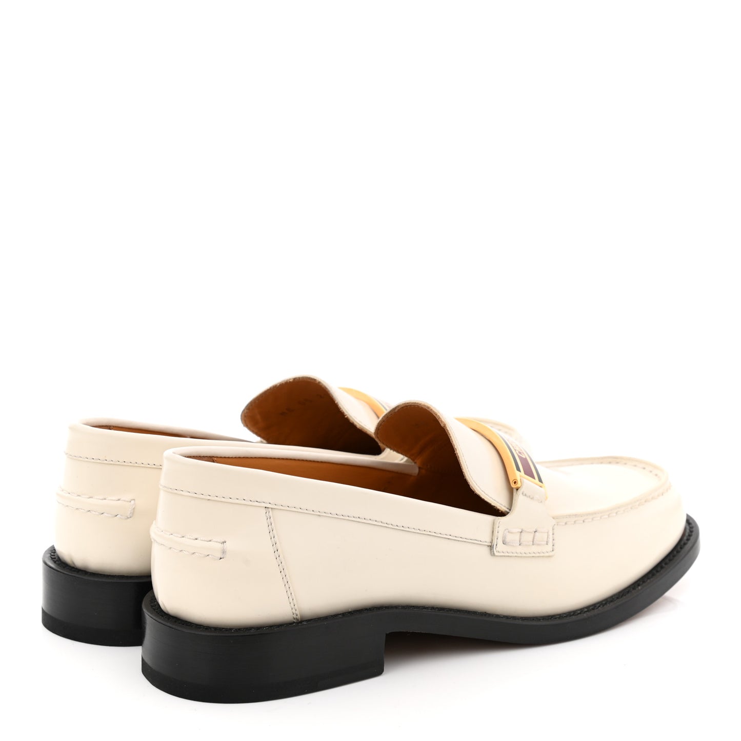 Brushed Calfskin Dior Code 15mm Loafers 40.5 Off White
