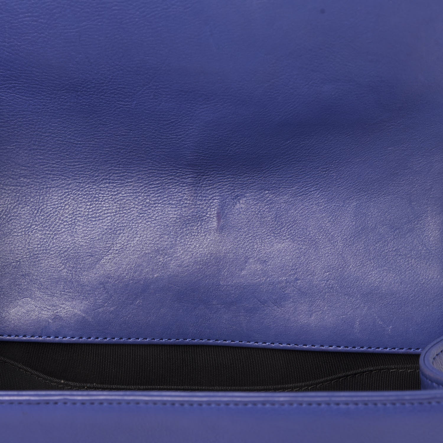 Chanel Calfskin Quilted Medium Boy Flap Blue 12 of 12