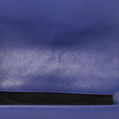 Chanel Calfskin Quilted Medium Boy Flap Blue 12 of 12