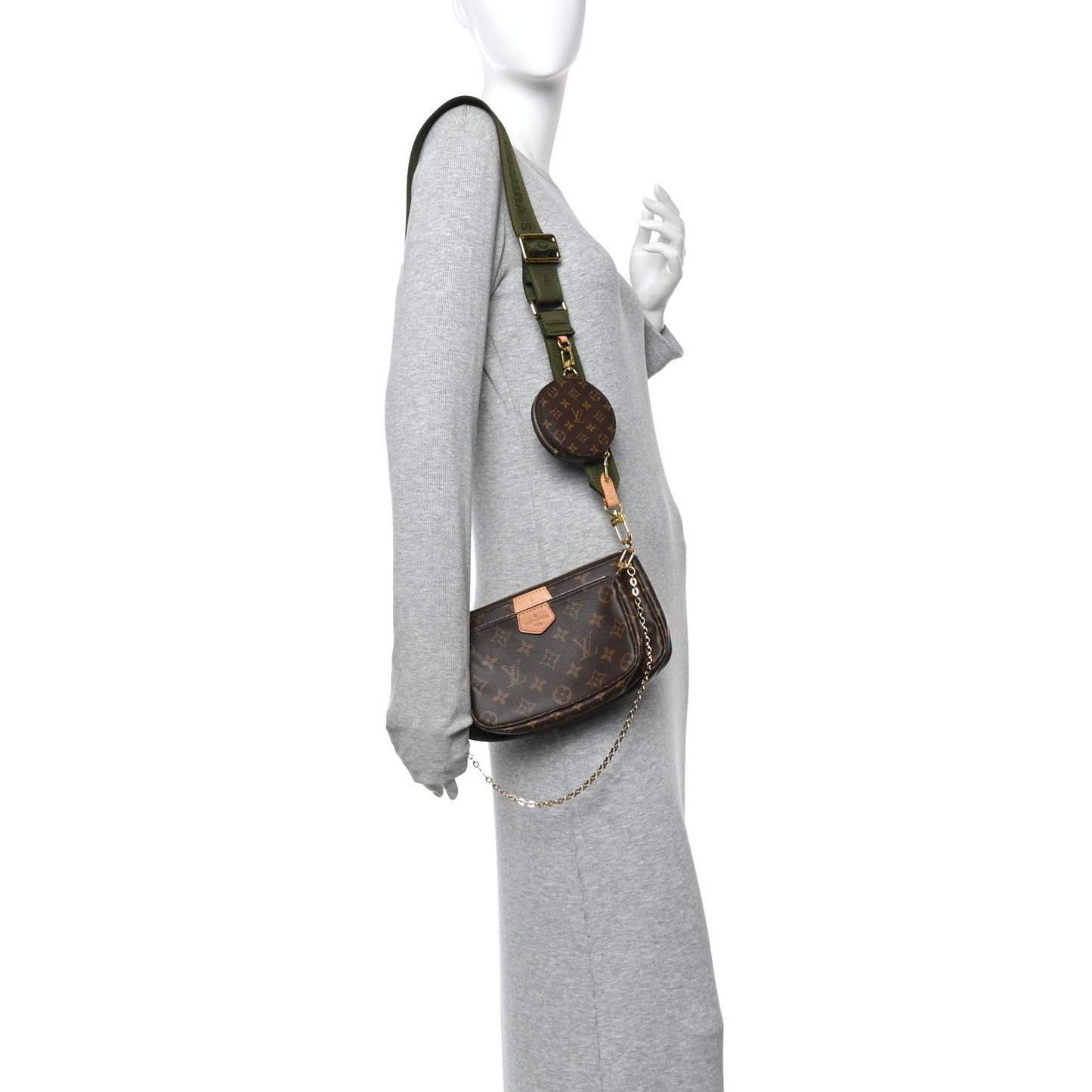Monogram Multi Pochette Accessories Kaki