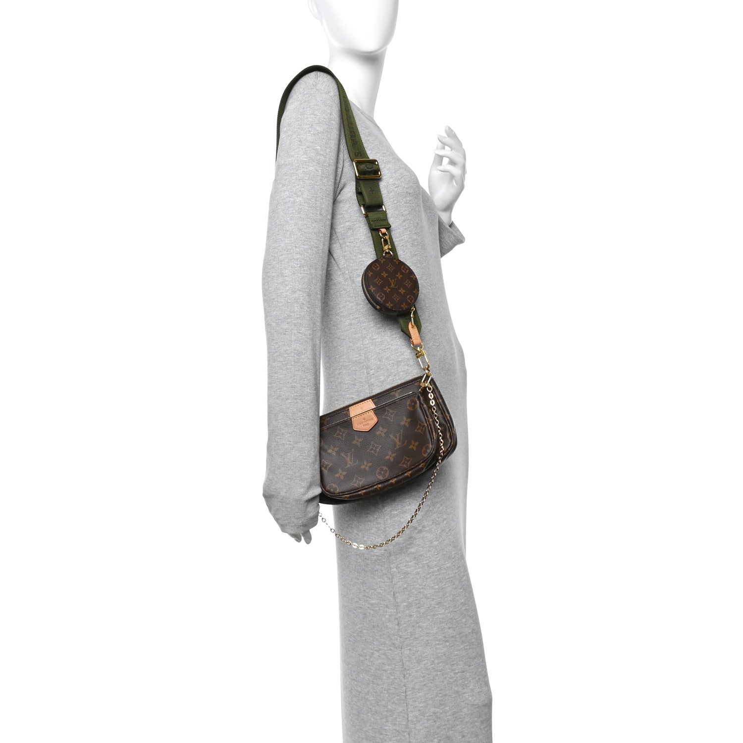 Louis Vuitton Monogram Multi Pochette Accessories Kaki 2 of 9