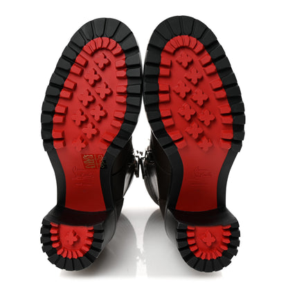 Christian Louboutin En Hiver Mixed Dual-Zip 70 Booties 38 Arabica 6 of 9