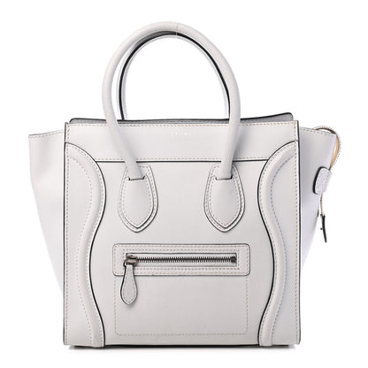 Celine Smooth Calfskin Micro Luggage White 1 of 7