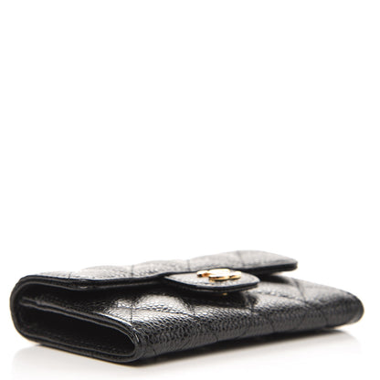 Chanel Caviar Quilted Flap Card Holder Black 4 of 8