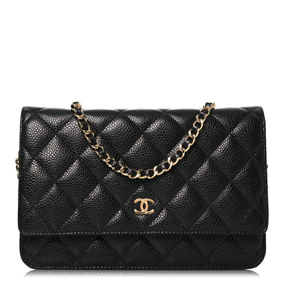 Chanel Caviar Quilted Wallet on Chain WOC Black 1 of 19