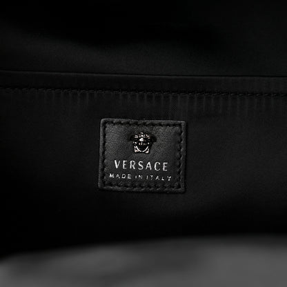 Versace Printed Calfskin La Medusa Backpack Black White 6 of 10