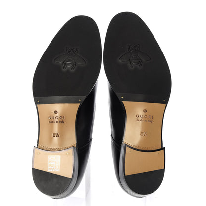 Gucci Calfskin Mens Classic Logo Loafers 9.5 Black 5 of 10