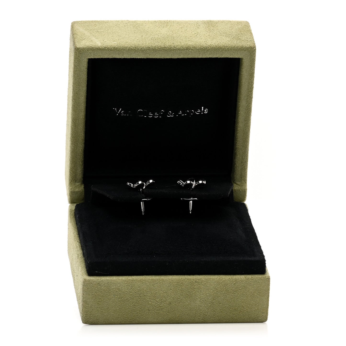 18K White Gold Diamond Mini Frivole Earrings