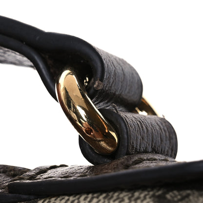 Gucci GG Supreme Monogram Textured Dollar Calfskin Web Small Ophidia Dome Shoulder Bag Beige Ebony New Acero 12 of 14