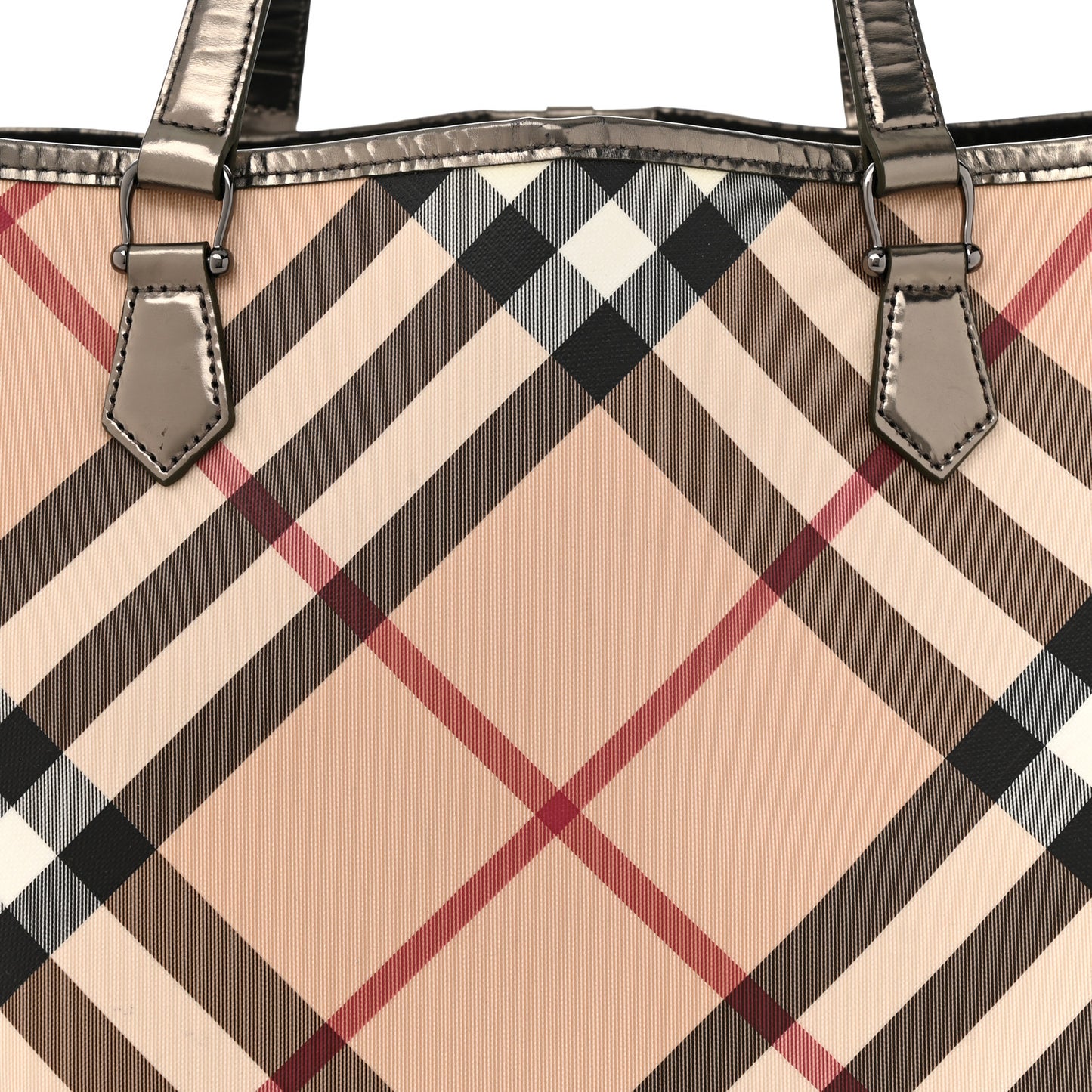 Supernova Check Stanton Tote Dark Nickel