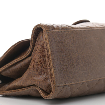 Chanel Crumpled Grained Calfskin Jumbo CC Crave Flap Beige 8 of 13