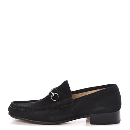 Gucci Suede Horsebit Womens Loafers 39.5 Black 1 of 19