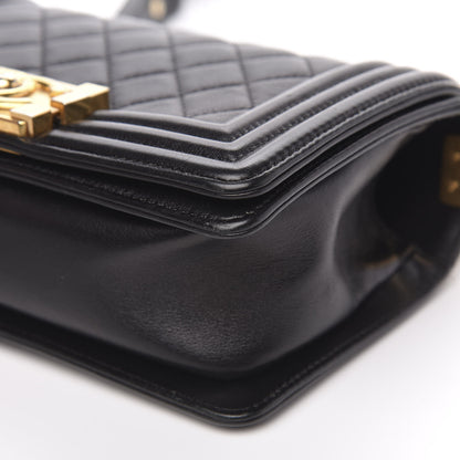 Chanel Lambskin Quilted Small Boy Flap Black 11 of 14