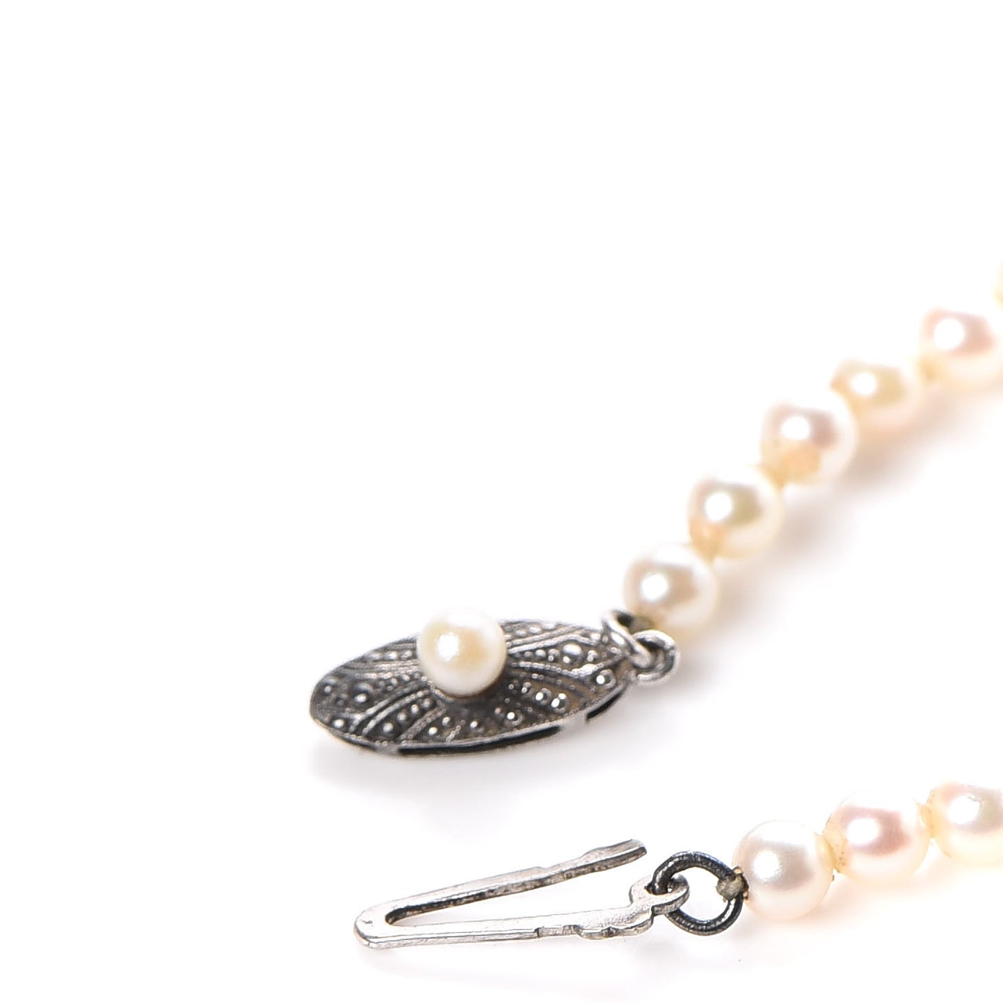 Sterling Silver Akoya Pearl 3.5-7mm Graduated Necklace
