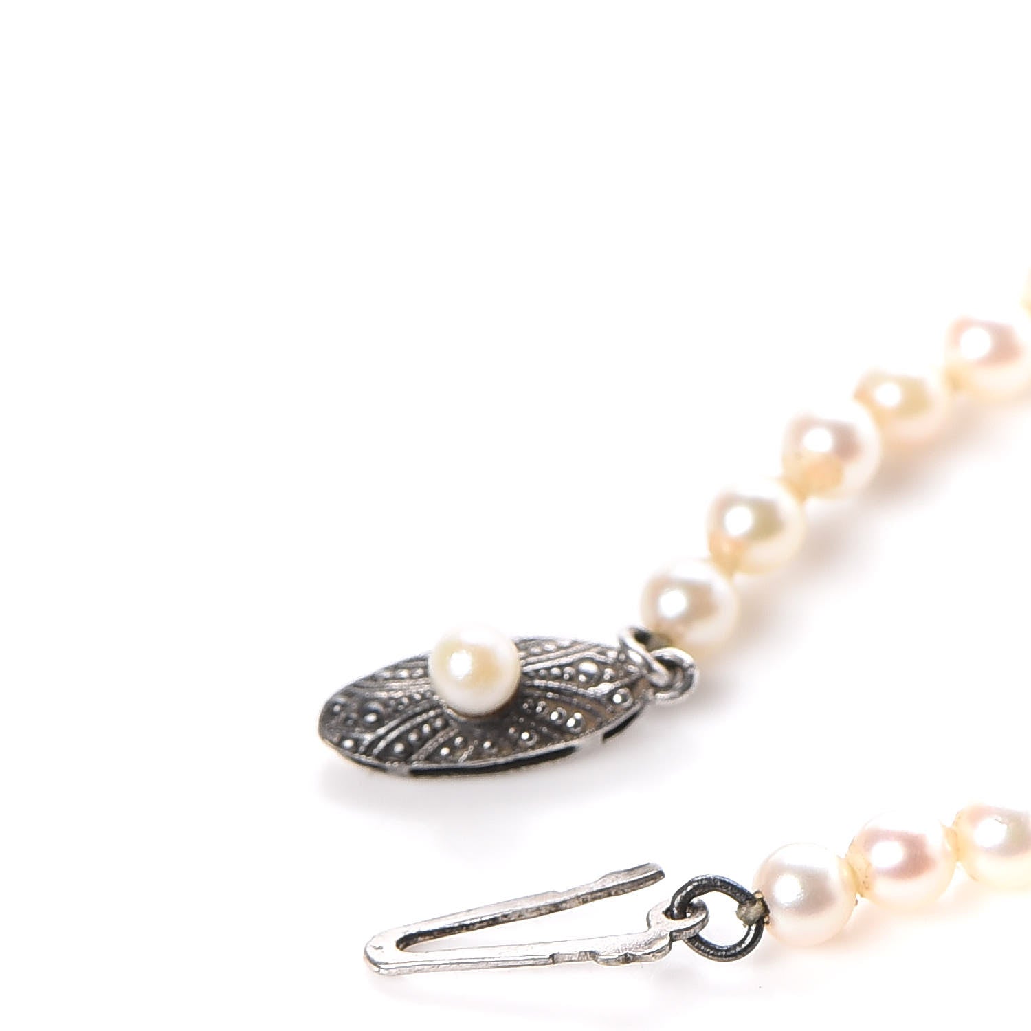 Mikimoto Sterling Silver Akoya Pearl 3.5-7mm Graduated Necklace 6 of 6