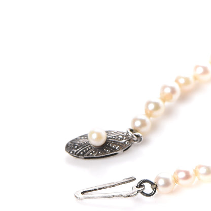 Mikimoto Sterling Silver Akoya Pearl 3.5-7mm Graduated Necklace 6 of 6