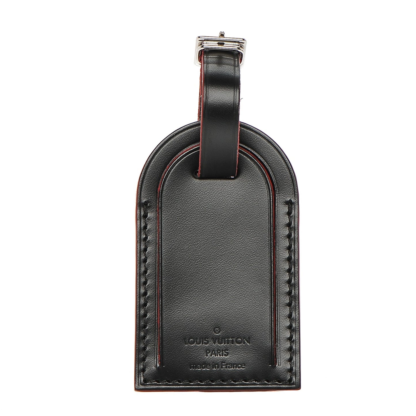 Calfskin Luggage Tag Black