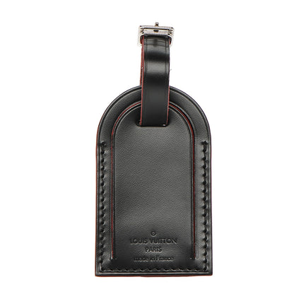 Louis Vuitton Calfskin Luggage Tag Black 1 of 4