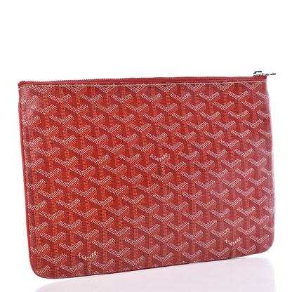 Goyard Goyardine Senat Pochette MM Red 3 of 10