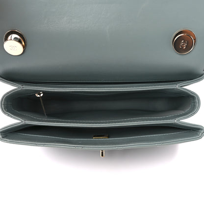 Chanel Lambskin Quilted Small Trendy CC Flap Dual Handle Bag Blue 5 of 10