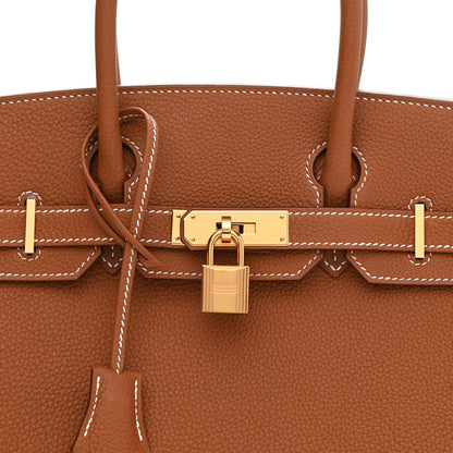 Hermes Togo Birkin 30 Gold 8 of 10