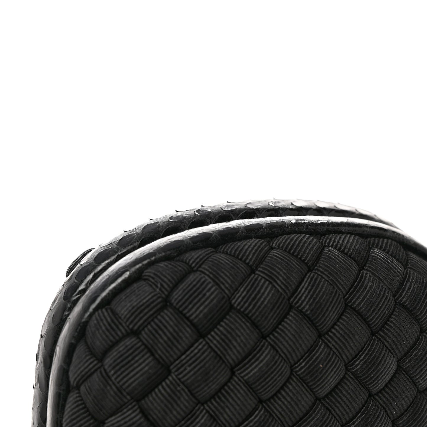 Satin Ayers Intreccio Impero Stretch Knot Clutch Black