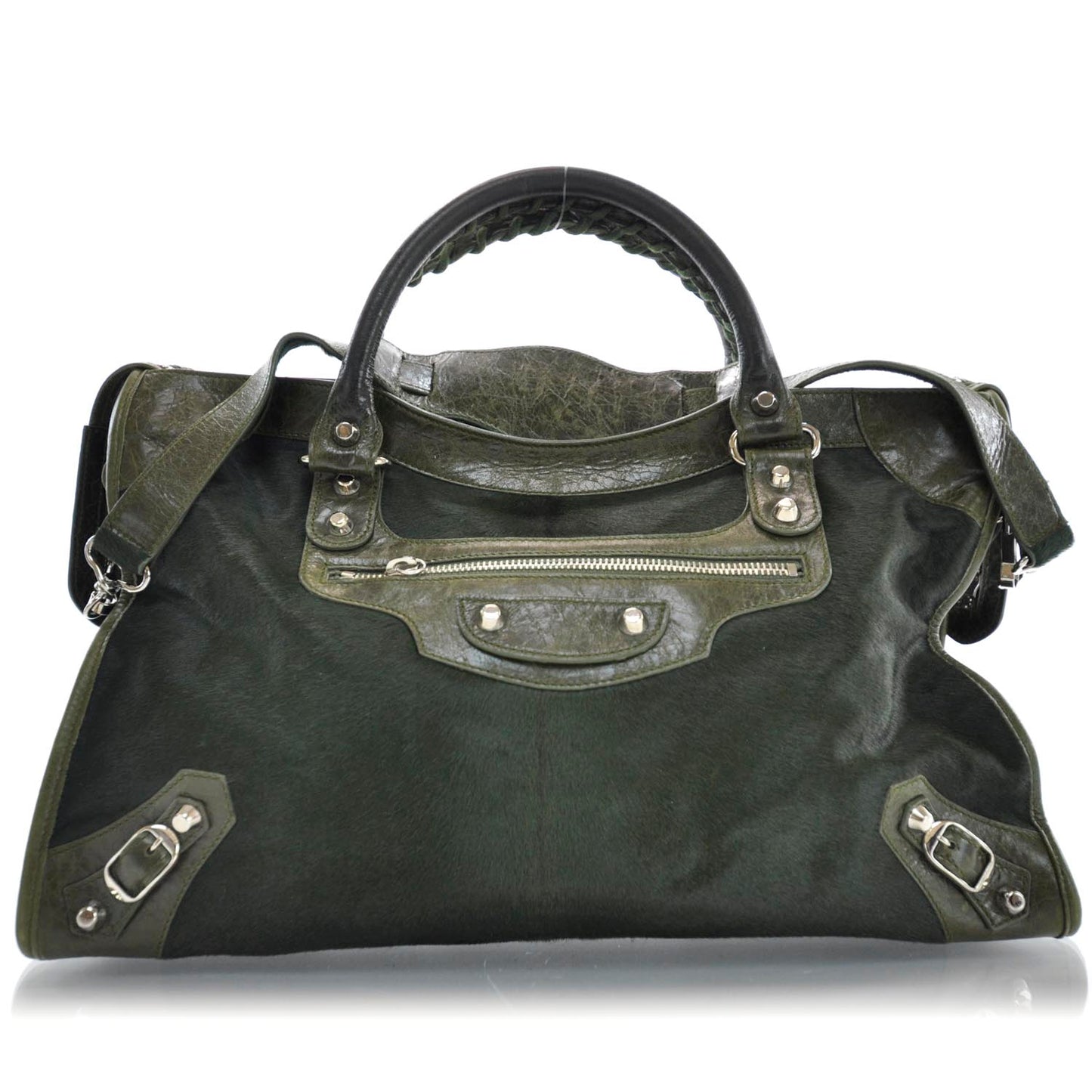 Pony Hair City Olive