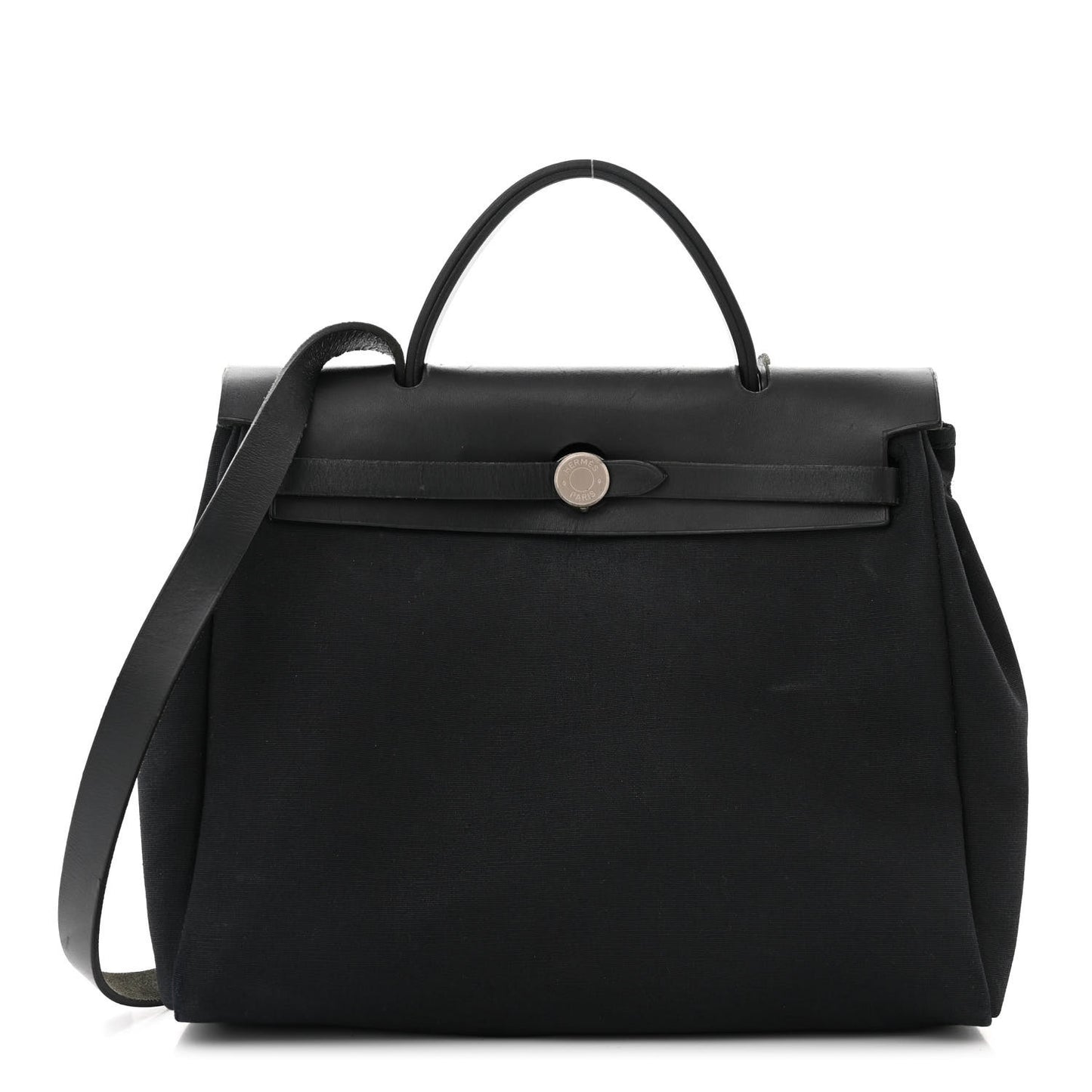 Toile Vache Calfskin Herbag 30 Black