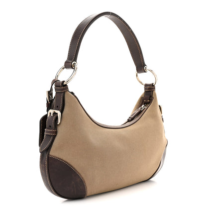 Prada Jacquard Logo Hobo Corda Bruciato 3 of 17