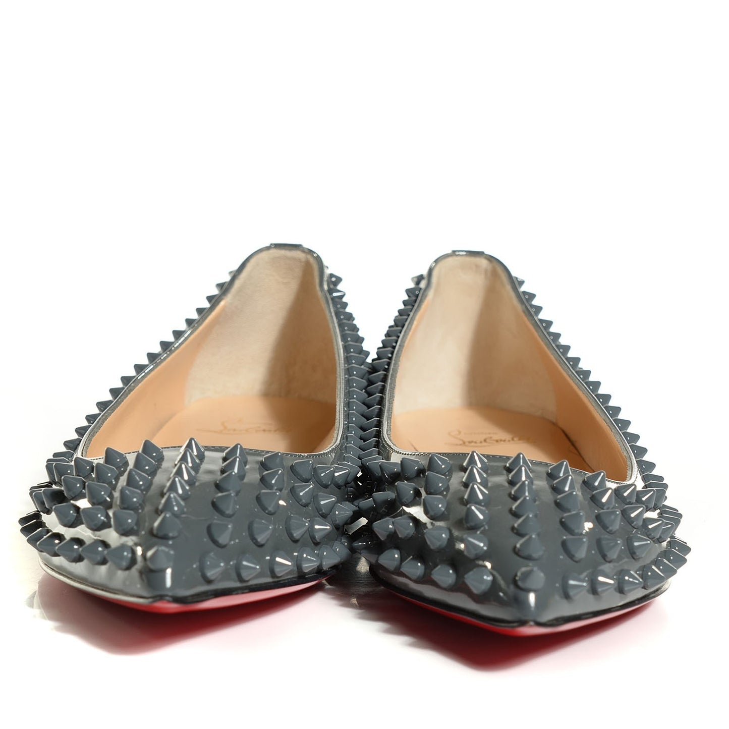 Patent Pigalle Spikes Flats 39 Grey