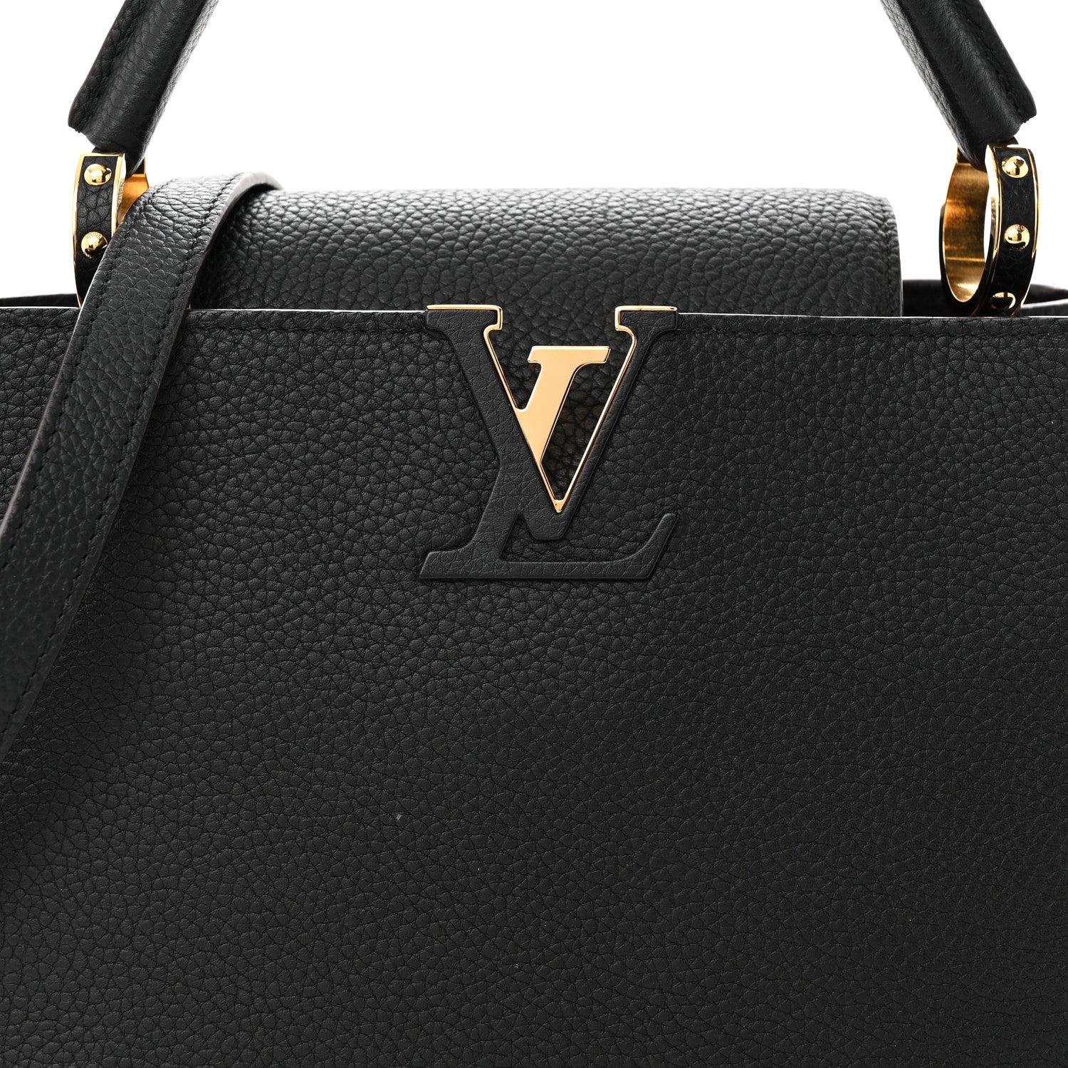 Louis Vuitton Taurillon Capucines PM Black 7 of 12