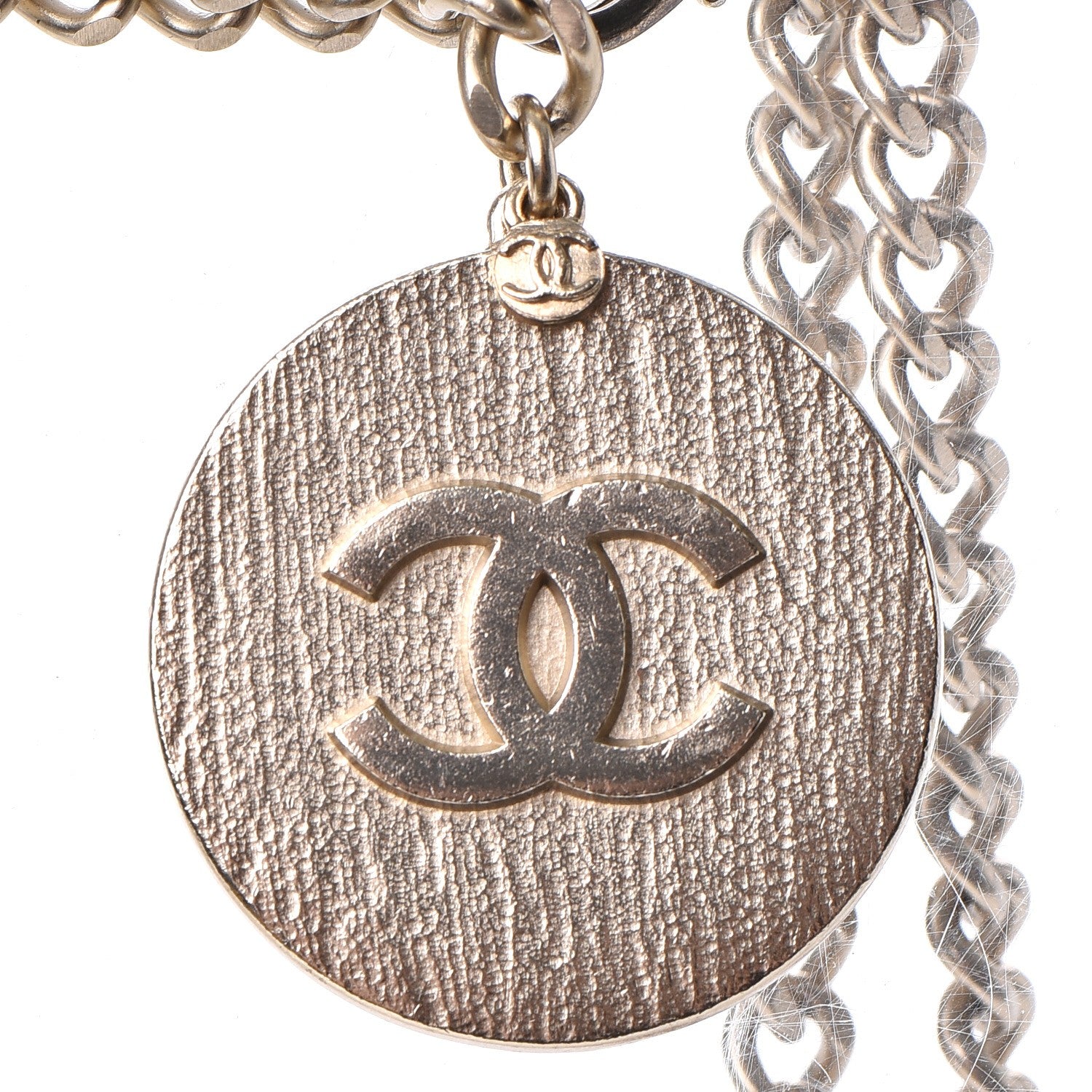 Chanel Enamel Chain Lipstick CC Kisses Belt Gold 6 of 9