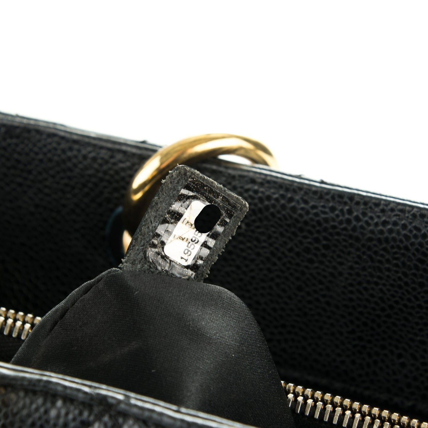 Caviar Quilted Grand Shopping Tote GST Black